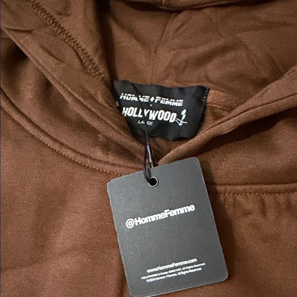 HOMME FEMME CALI TO NYC HOODIE CHOCOLATE - Picture 8 of 15